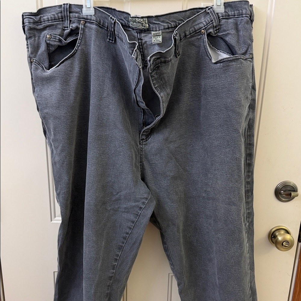 Relaxed Fit Men's Gray Denim Jeans